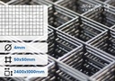 [000382-SZS-ZDB-D2400-S1000-OD50-OS50-GD4-ST] SIATKA ZGRZEWANA [z drutem brzegowym, 2400x1000, 50x50x4, Stalowa]