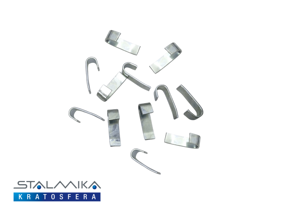 Blaszki zaciskowe do łączenia siatek zgrzewanych - fi 6 mm (opakowanie 50 szt.)