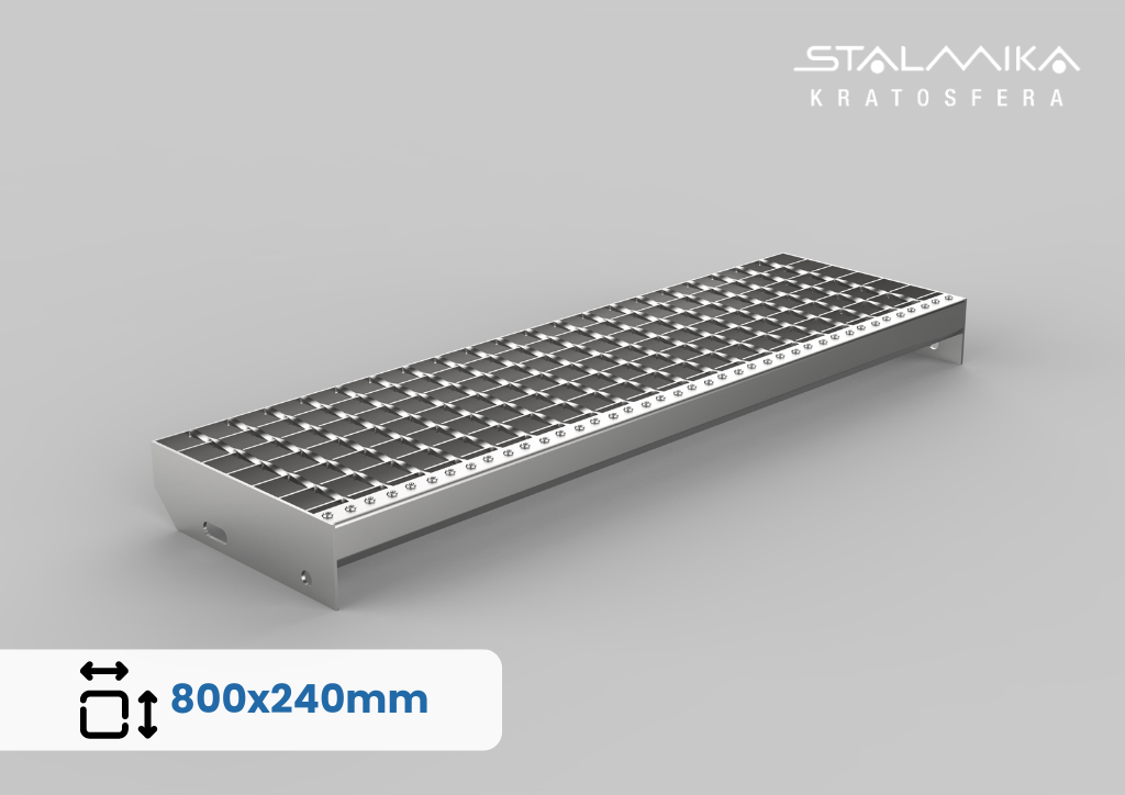 [013447-SOZ-L800-B240-a34-b38-S30-G2] STOPIEŃ ZGRZEWANY OCYNKOWANY [obramowany, 800x240, 34x38, 30x2]