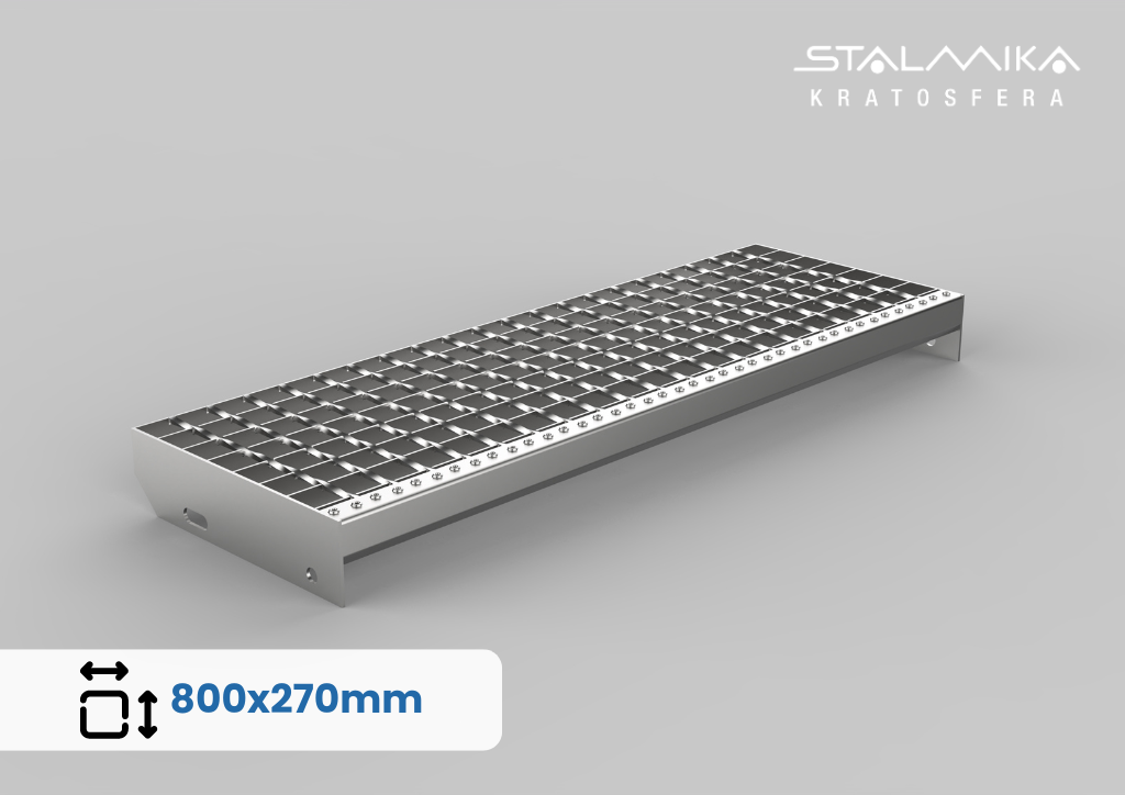 [013448-SOZ-L800-B270-a34-b38-S30-G2] STOPIEŃ ZGRZEWANY OCYNKOWANY [obramowany, 800x270, 34x38, 30x2]